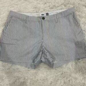 Old Navy Striped Shorts Casual Everyday Blue‎ White Size 8